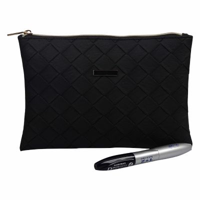 PU Embossed Quilted Cosmetic Clutch Bulk